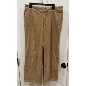 Izod Stretch 12 Khaki Tan Corduroy Pants Winter Classic EUC